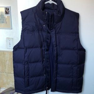 L.L. Bean Navy Down Vest (Med)